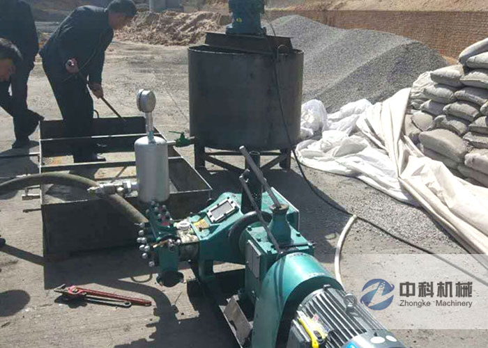 BW150注漿機施工現(xiàn)場