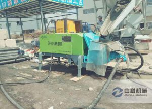 液壓濕噴機(jī)施工現(xiàn)場