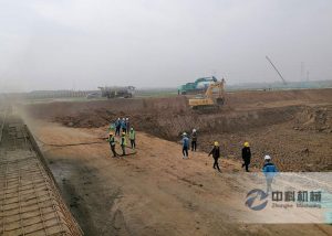 上海寶冶雄安新區(qū)液壓濕噴機(jī)施工視頻（2）