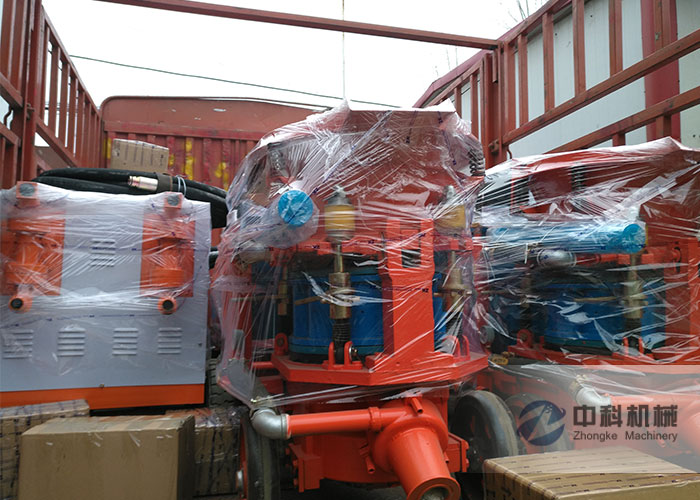 武漢雙液注漿機、PZ-6噴漿機發(fā)貨現(xiàn)場