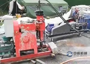 雙液變量注漿泵、雙液注漿加固鉆機施工視頻
