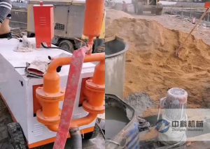 液壓水泥砂漿注漿機(jī)施工視頻