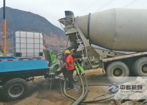 ZKHP20G車載混凝土濕噴臺車隧道噴錨支護(hù)施工視頻