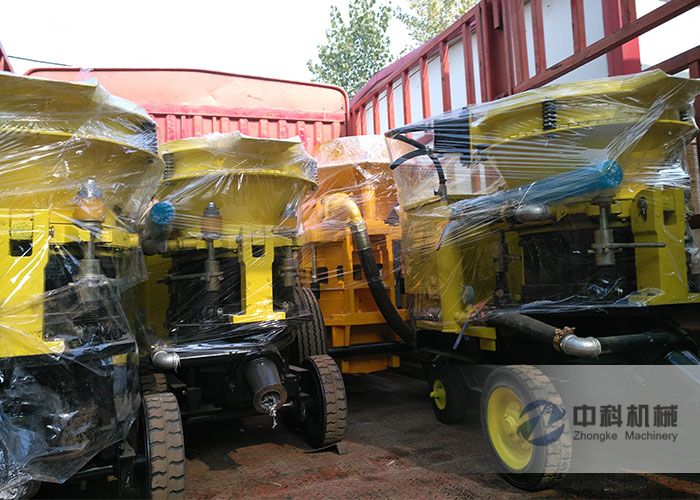 深圳ZK700混凝土濕噴機、PZ-6噴漿機發(fā)貨現(xiàn)場-0