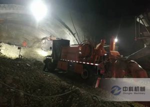 隧道濕噴臺車機械手施工視頻