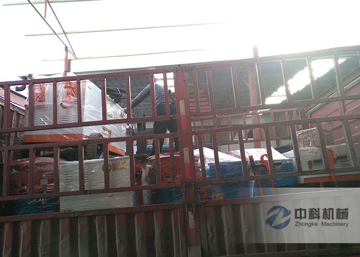 石家莊雙液注漿機(jī)、PZ系列混凝土噴漿機(jī)發(fā)貨現(xiàn)場(chǎng)